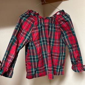Crewcuts girls plaid top